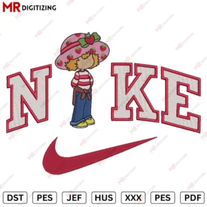 Nike Strawberry Shortcake v6 Embroidery design
