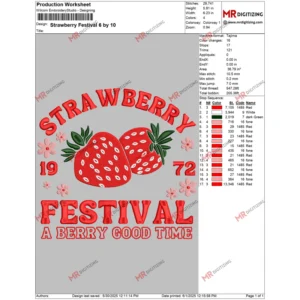 Strawberry Festival 6 by 10