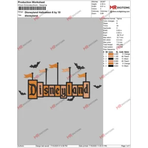 Disneyland Halloween 6 by 10