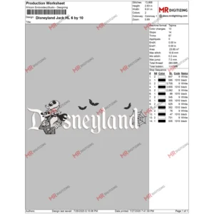 Disneyland Jack HL 6 by 10
