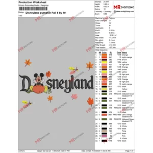 Disneyland pumpkin Fall 6 by 10