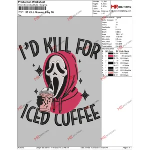 I D KILL Scream 6 by 10