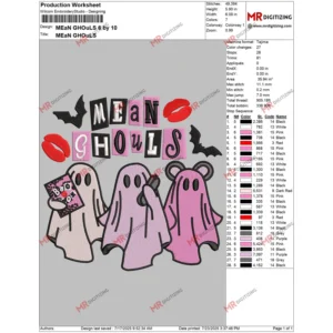 MEaN GHOuLS 6 by 10