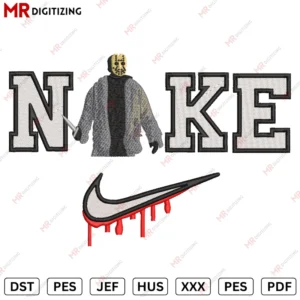 NIKE Pennywise Halloween Embroidery design