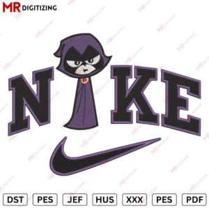 Nike Teen Titan Halloween Embroidery design
