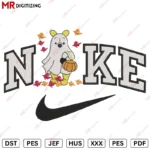 Nike pooh Fall Halloween Embroidery design