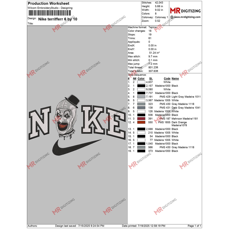 Nike terrifferr 6 by 10