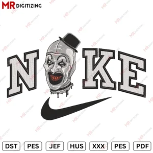 Nike terrifferr Halloween Embroidery design