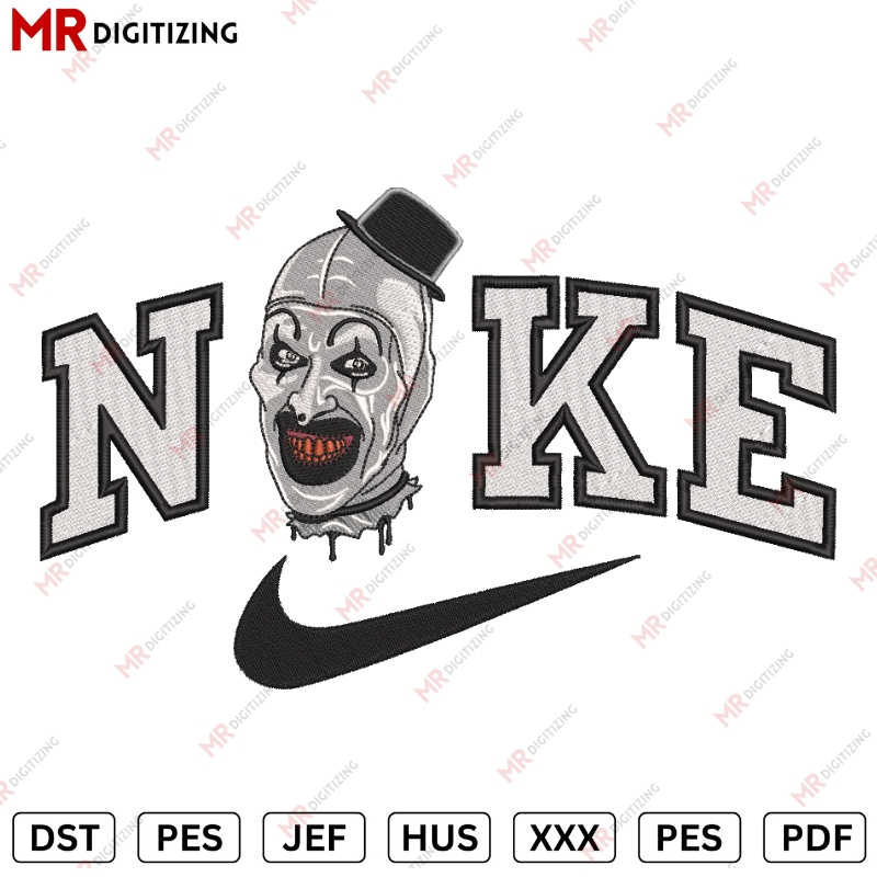 Nike terrifferr Halloween Embroidery design