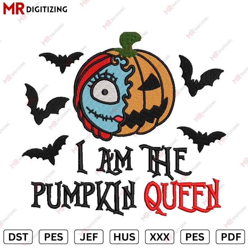 Pumpkin sally Embroidery design