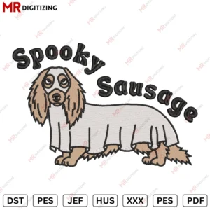 SPOOKY Sausage Halloween Embroidery design