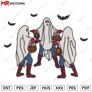 Spiderman Halloween Embroidery design
