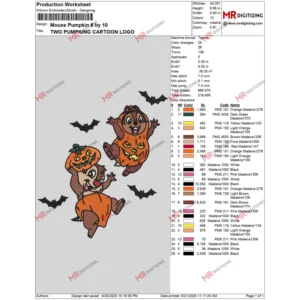 Mouse Pumpkin 6 by 10