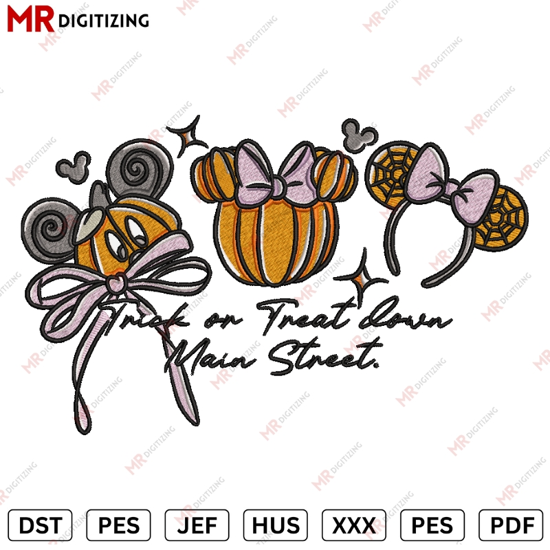 Trick on treat New Halloween Embroidery design