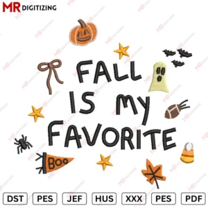 FALL is my Fav Halloween Embroidery design