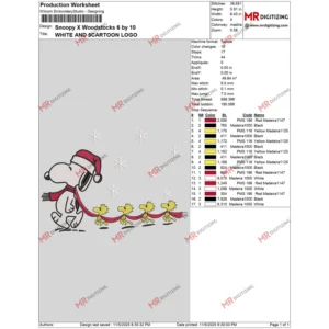 Snoopy X Woodstocks 6 by 10