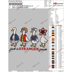 JUST A STRANGER GOOSE 6 by 10