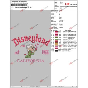 Disneyland ellie 6 by 10