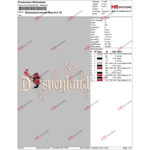 Disneyland minnie Bow 6 b 10
