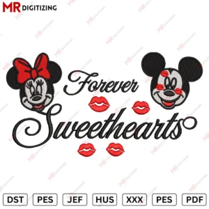 Forever Sweet hearts Valentine s Day Embroidery design