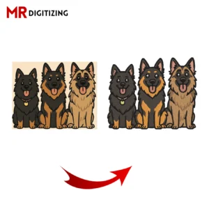 Pets Embroidery Digitizing, Dod Cats Embroidery Digitizing (1)