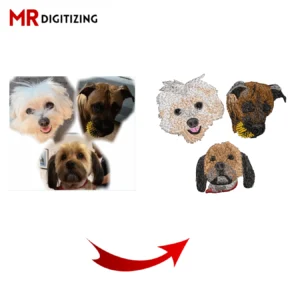 Pets Embroidery Digitizing, Dod Cats Embroidery Digitizing (5)
