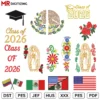 Graduation Stole Embroidery Design Bundle 15 designs
