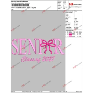 SENIOR Class 2027 6 by 10 page1