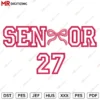Senior 27 Applique