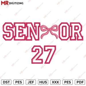 Senior 27 Applique