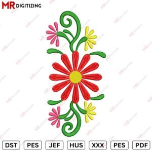 Stoler flwr Embroidery design