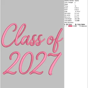 Class of 2027 6 by 10 page1