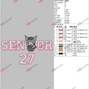 Senior 27 Kuromi 6 by 10