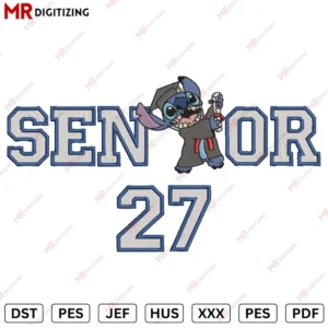 Senior 27 Lilo Graduation Embroidery design