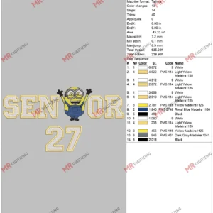 Senior 27 Minnion 6 by 10