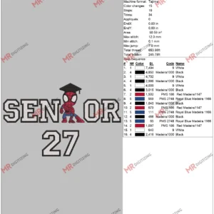 Senior 27 Spiderman 6 by 10