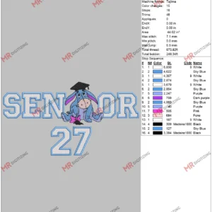 Senior 27 eeyore 6 by 10