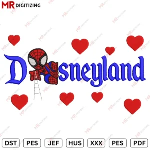 Disneyland Spiderman New Embroidery design
