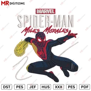 Marvel Miles Morales New Embroidery design