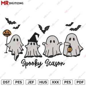 New Spooky Season Halloween Embroidery design