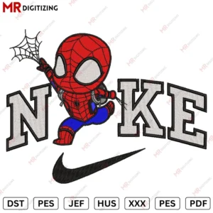 Nike Spiderman jk New Embroidery design