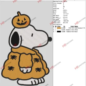 Snoopy Pumpkinn 6 by 10rvrv