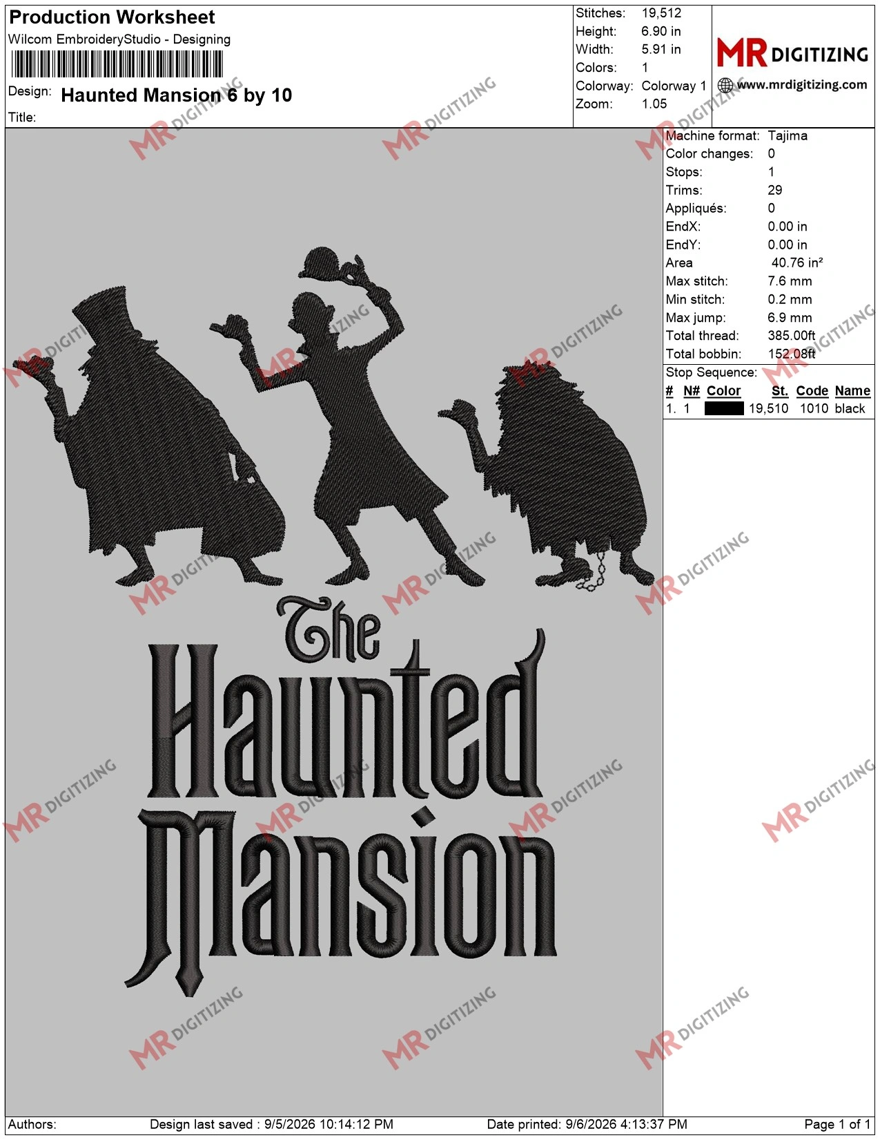 Haunted Mansion 6 by 10
