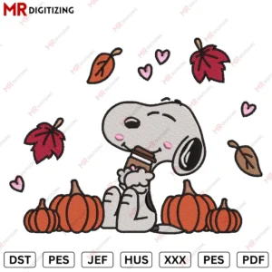 Snoopy Pumpkin v2 New Embroidery design