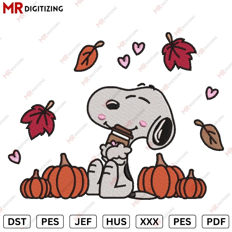 Snoopy Pumpkin v2 New Embroidery design