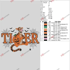 Tiger Halloween 6 by 10