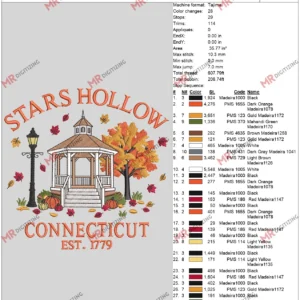 STARS HOLLOW Fall 6 by 10